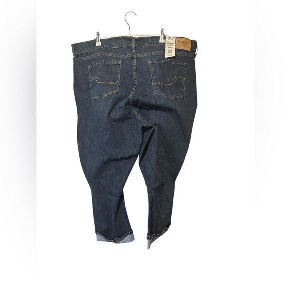 Signature by Levi Strauss Dark Blue Cropped Jeans - Picture 12 of 14